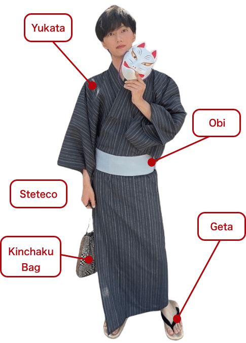 Items of Men's Yukata